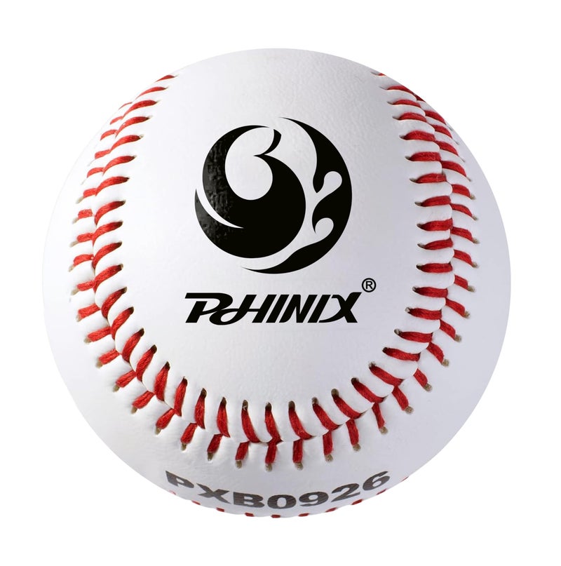 PHINIX Synthetic Leather Baseballs for Practice Recreation Use and Casual Games (PXB0926-One Dozen) (Box of 12) - Image 2